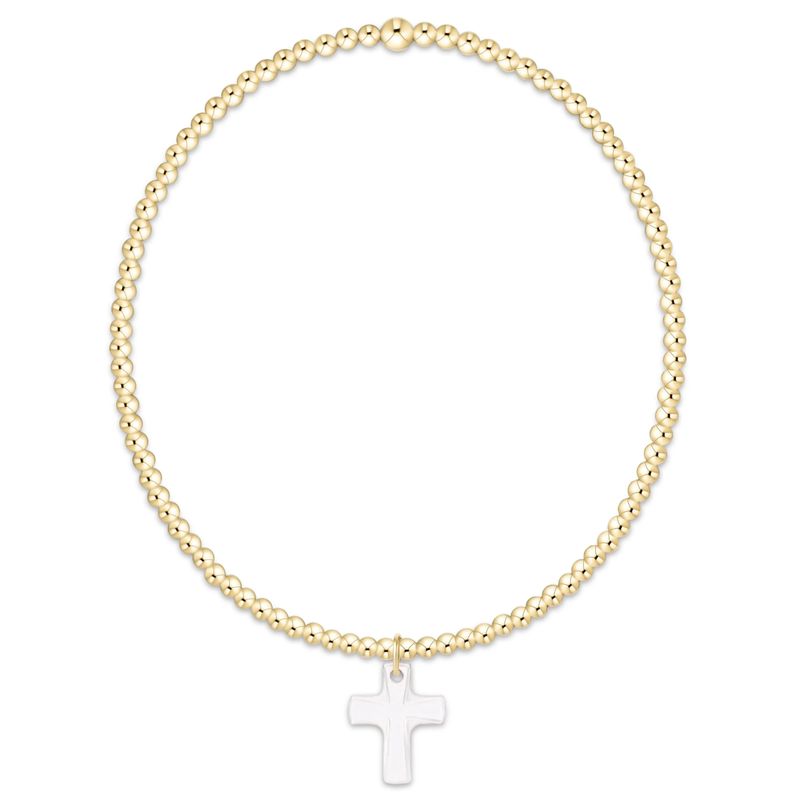 Enewton Classic Gold 2mm Bracelet Blessed Crystal Charm