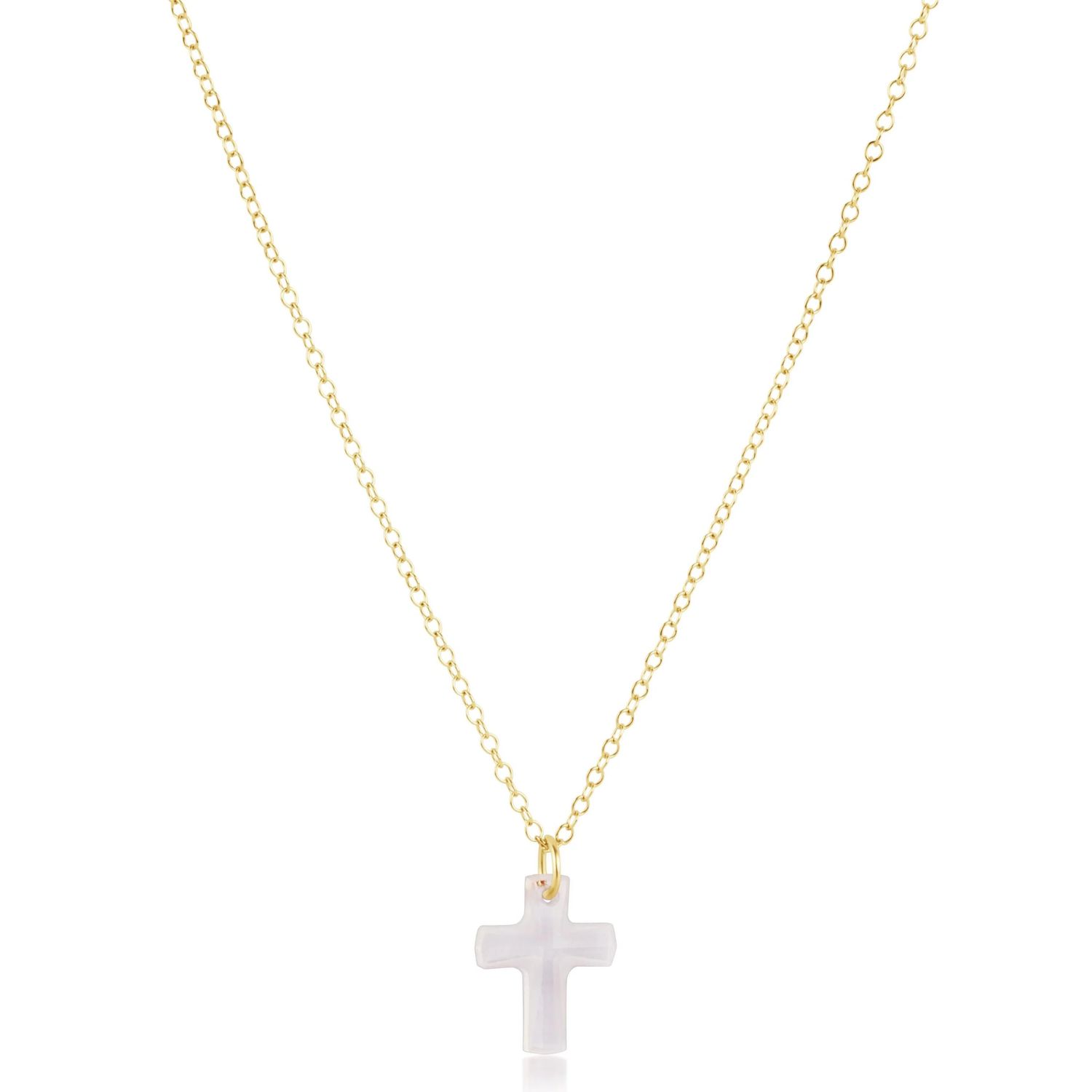Enewton 16" Necklace Gold Blessed Crystal Charm