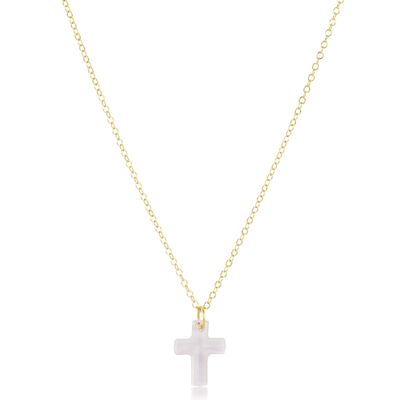 Enewton 16" Necklace Gold Blessed Crystal Charm