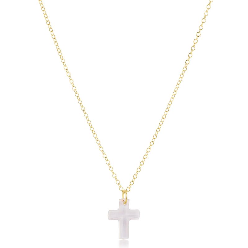 Enewton 16" Necklace Gold Blessed Crystal Charm