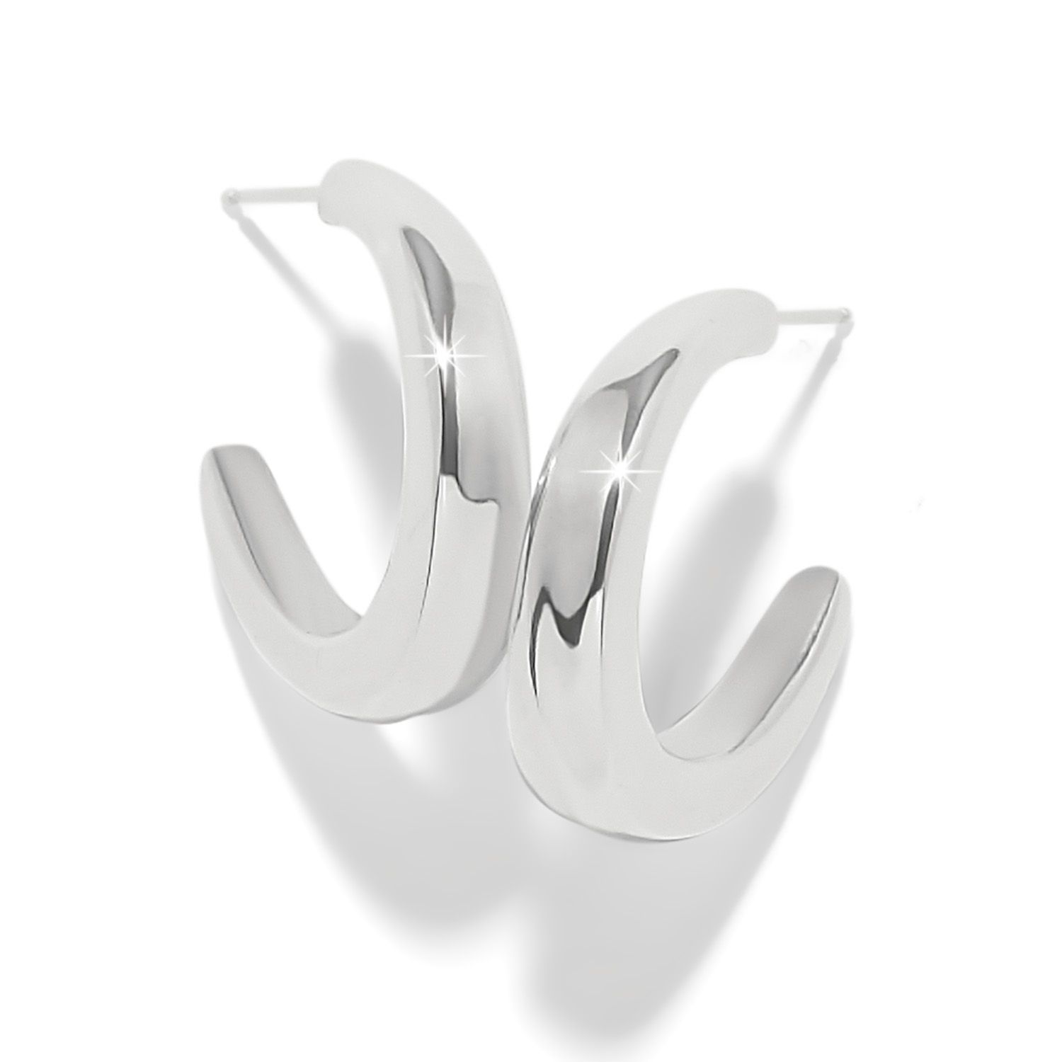 Cascade Rio Hoop Earrings Silver