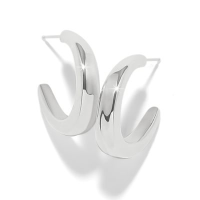 Cascade Rio Hoop Earrings Silver