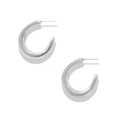 Cascade Rio Hoop Earrings Silver