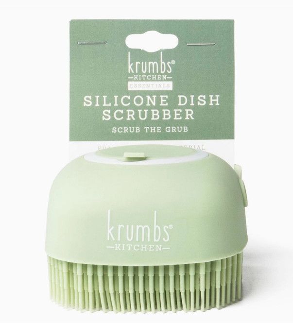 Silicone Dish Scrubber, Color: Green