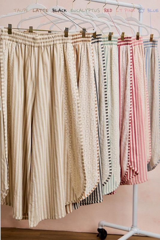 The Elle Eyelet Wide Leg Pant