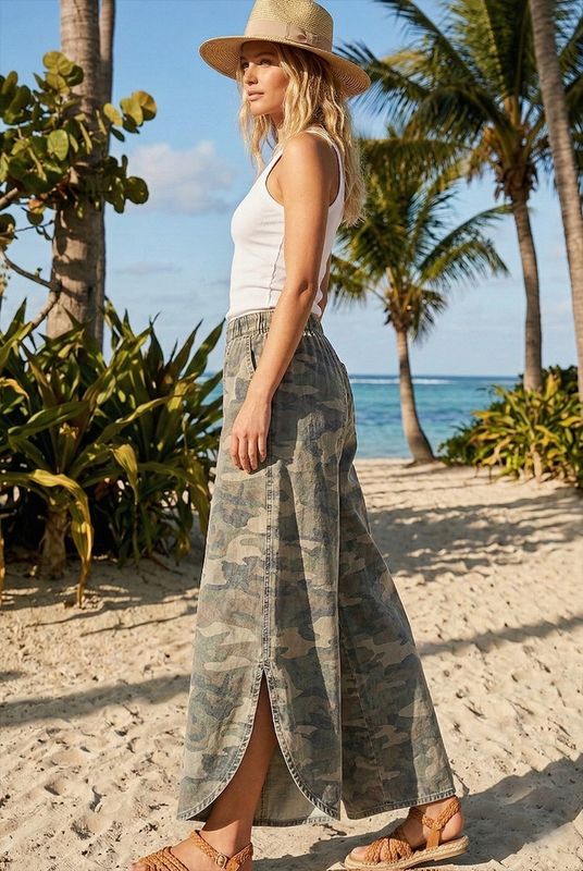 *PREORDER* The Camo Tulip Washed Denim Pant