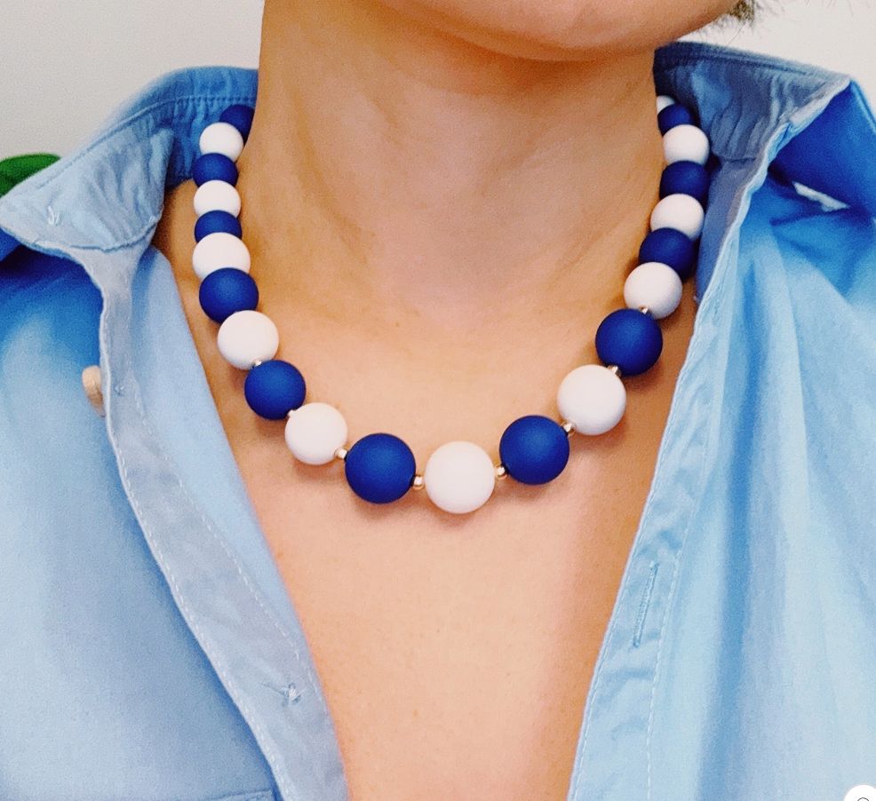 Game Day Ball Bead Necklace