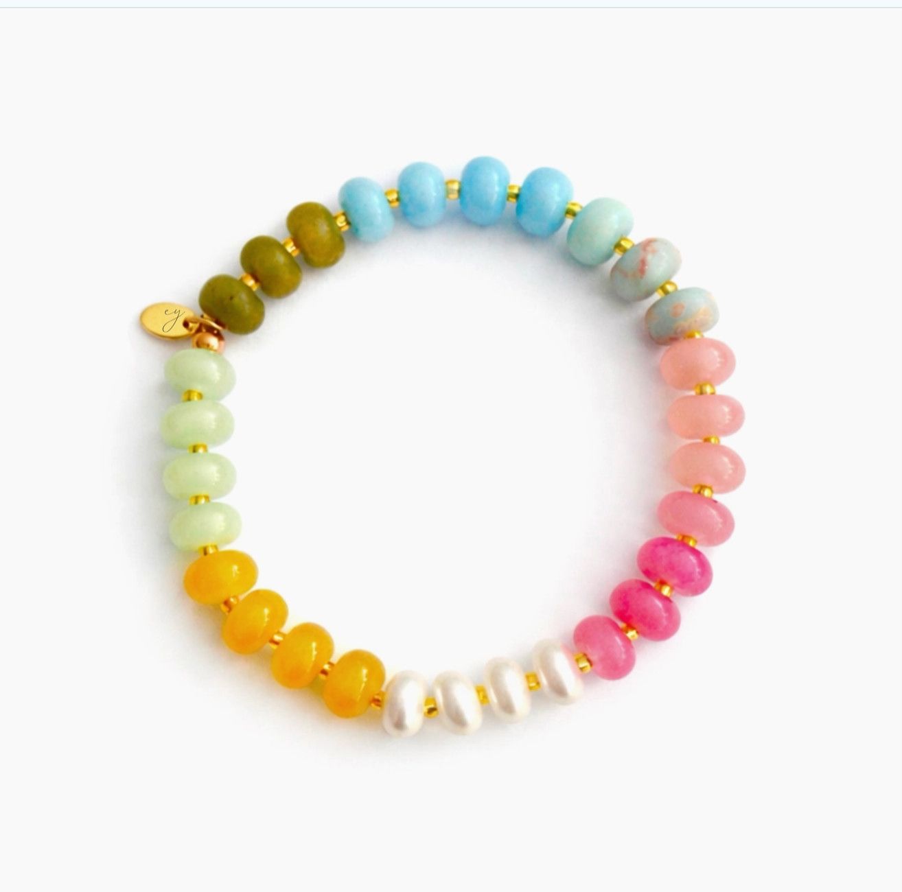 Color Garden Stone Beaded Bracelet