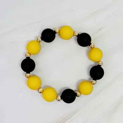 Game Day Ball Bead Bracelet