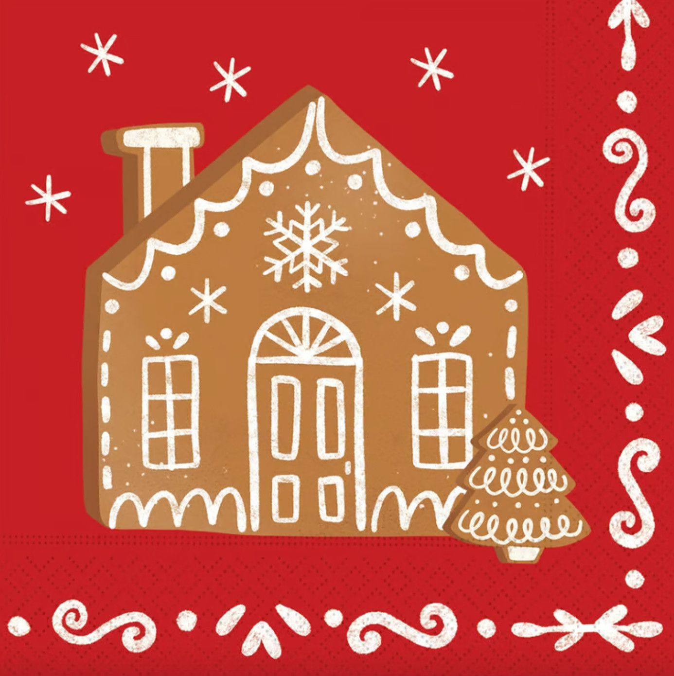 Gingerbread Village Luncheon Napkin