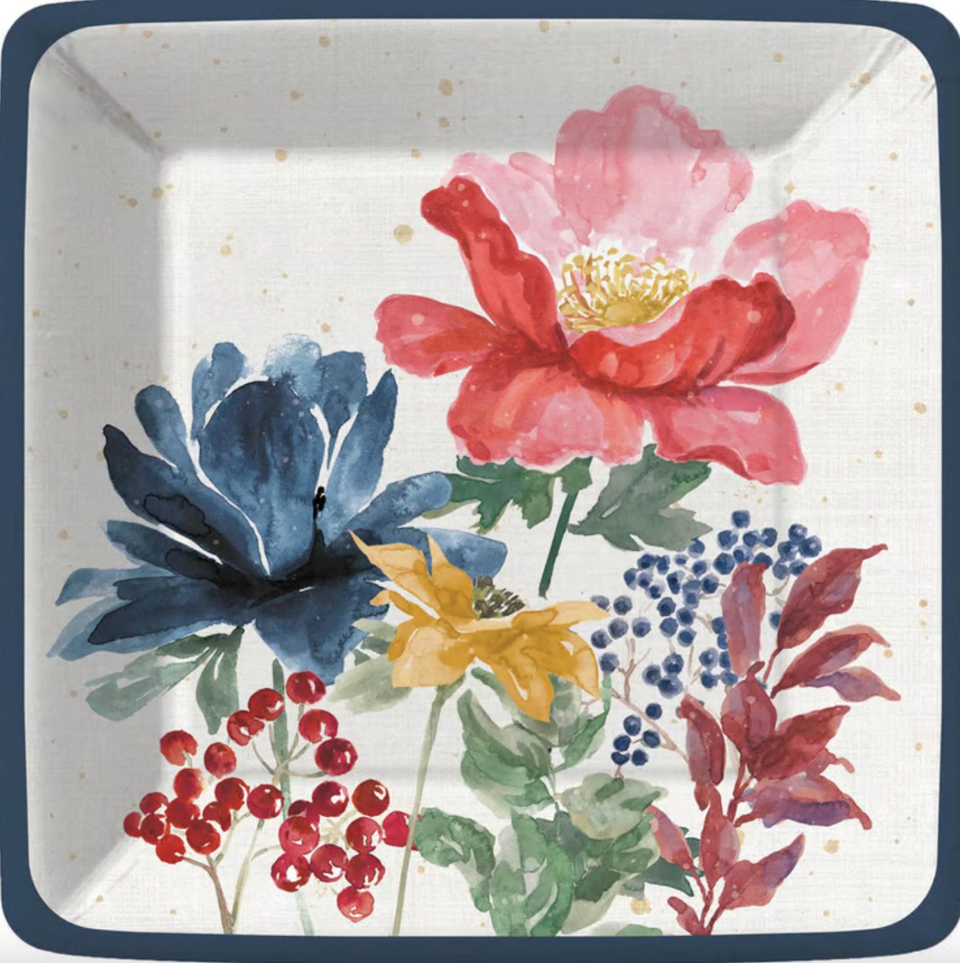 Fall Florals Dessert Plate