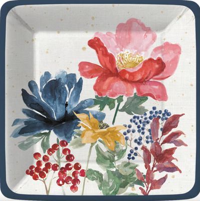 Fall Florals Dessert Plate