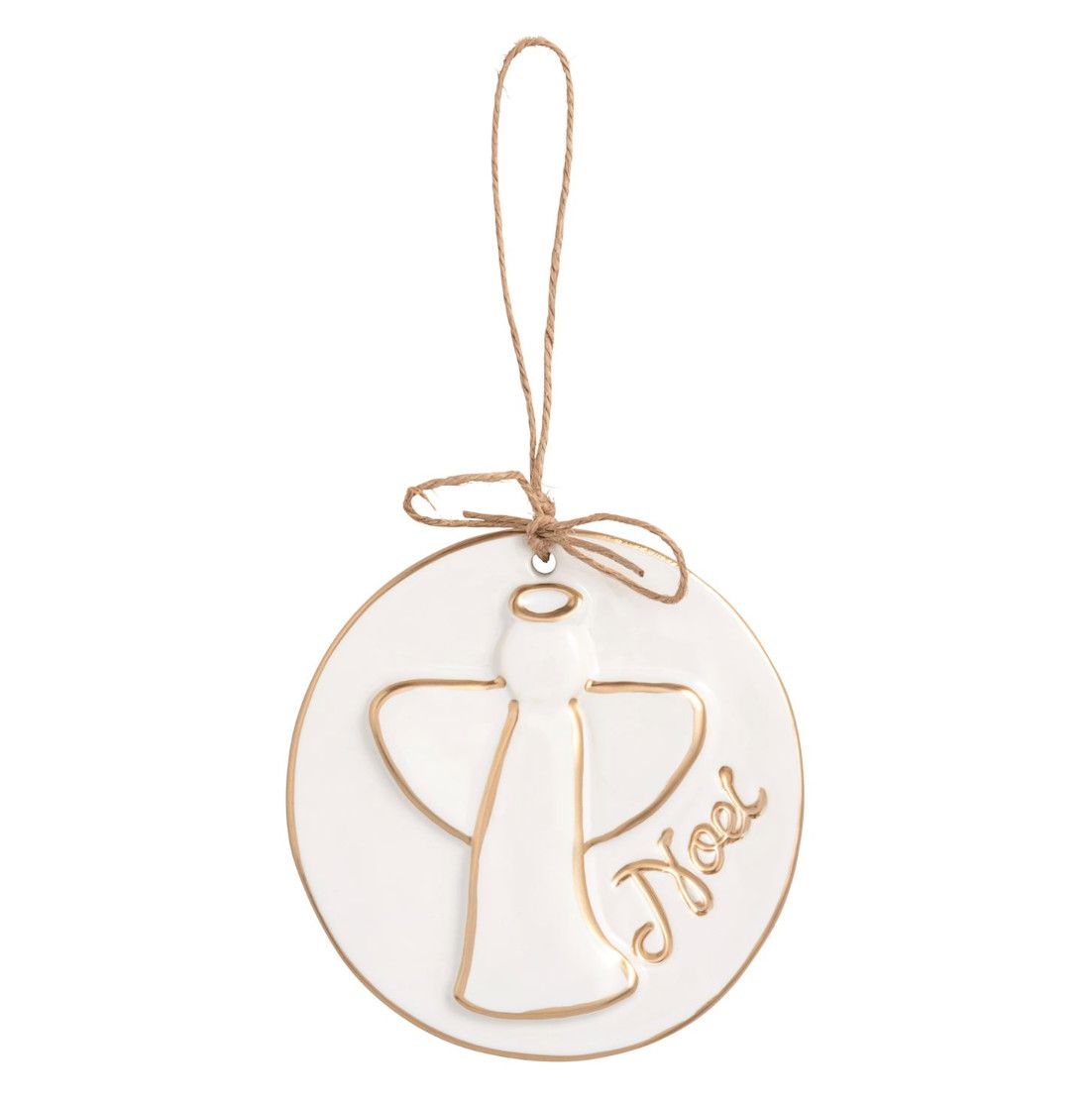 Angel Gold Disc Ornament
