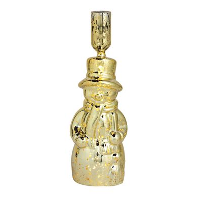 Large Light-Up Snowman Taper Holder