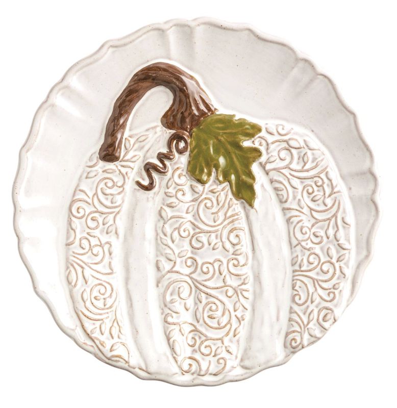 White Pumpkin Salad Plate