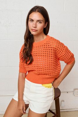 The Alina Cropped Crochet Top