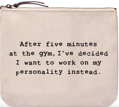 Five Minutes at the Gym Pouch