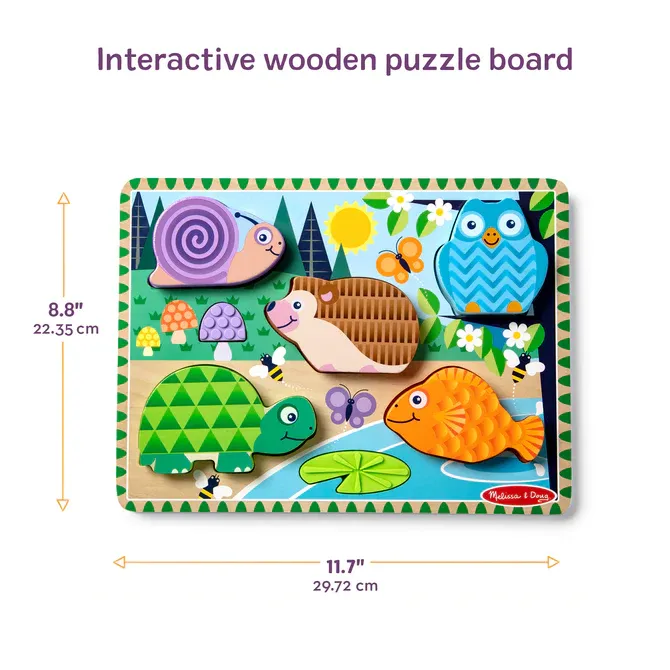 Melissa &amp; Doug® Forest Friend Touch &amp; Feel Puzzle