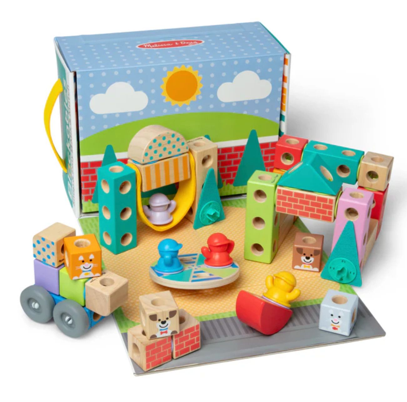 Melissa &amp; Doug® Blockables Town Play Set
