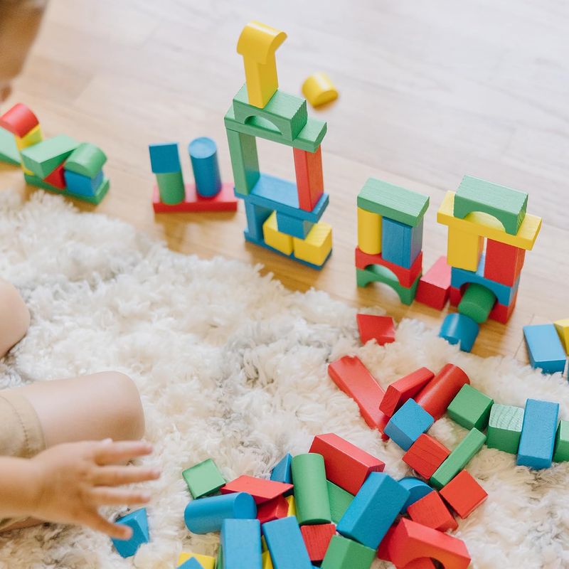 Melissa &amp; Doug® 100 Wood Blocks Set