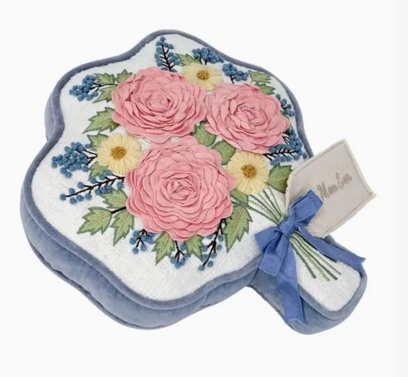Bouquet Pillow, Color: Best Mom Ever, Size: Sm