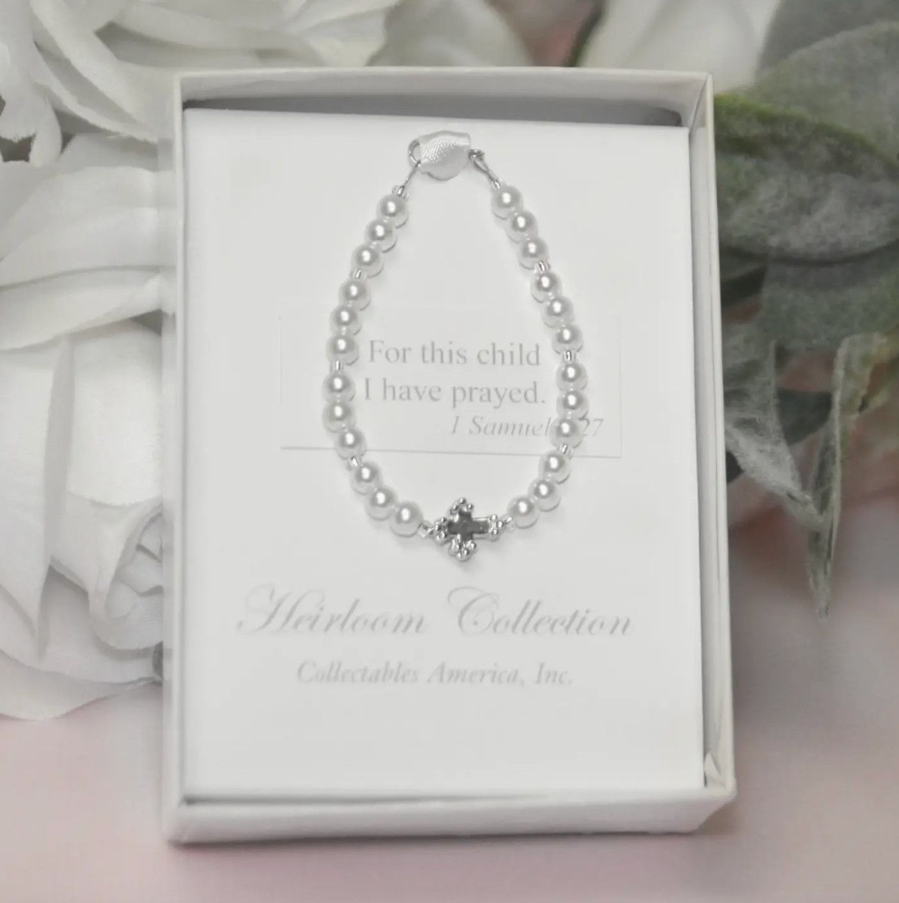 For This Child I Have Prayed Pearl Bracelet