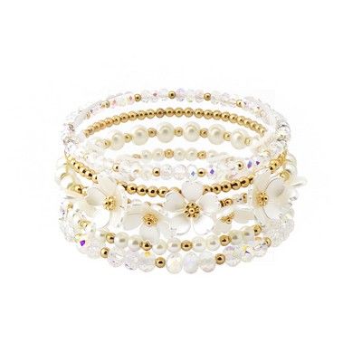 The Gabi White Bracelet