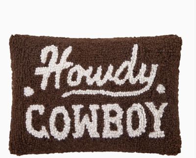 Howdy Cowboy Hook Pillow
