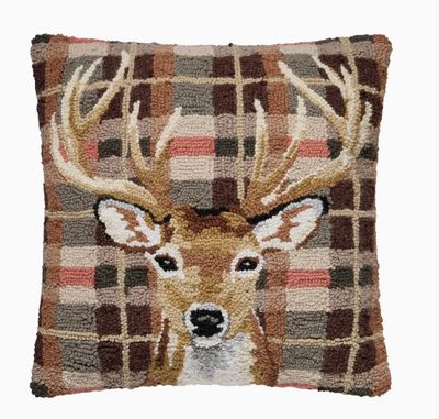 Deer Tartan Hook Pillow