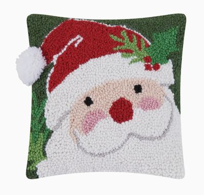 Santa Hat w/Pom Pom Hook Pillow