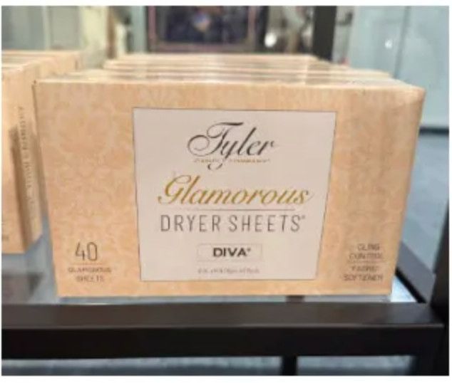 Tyler Candle Co. Glamorous Dryer Sheets, Fragrance: Diva
