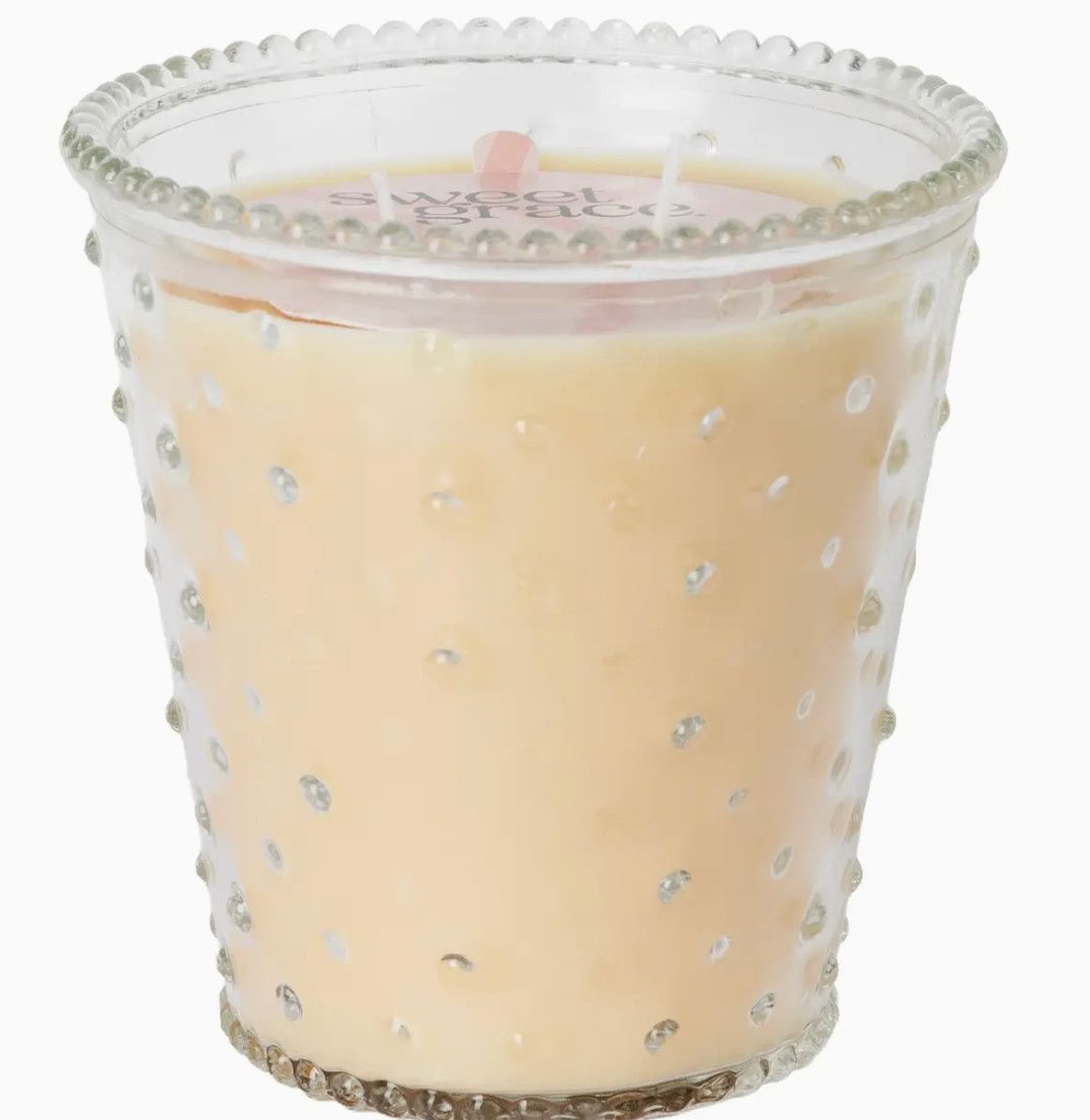 Sweet Grace Hobnail Candle 18.5oz