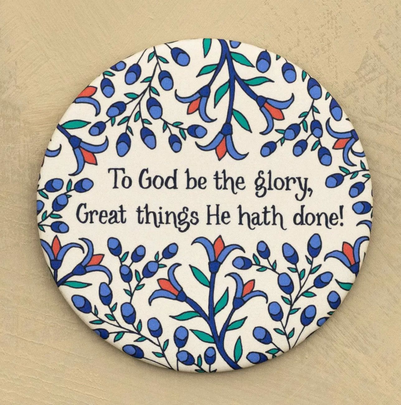 Hymn Magnet, Color: To God Be Glory