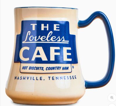 Blue &amp; Cream Loveless Cafe Mug