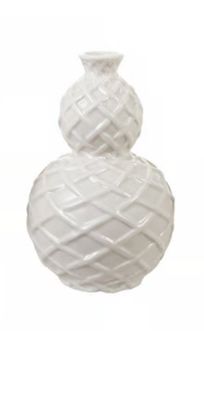Basket Weave Vase | Double Gourd Shape