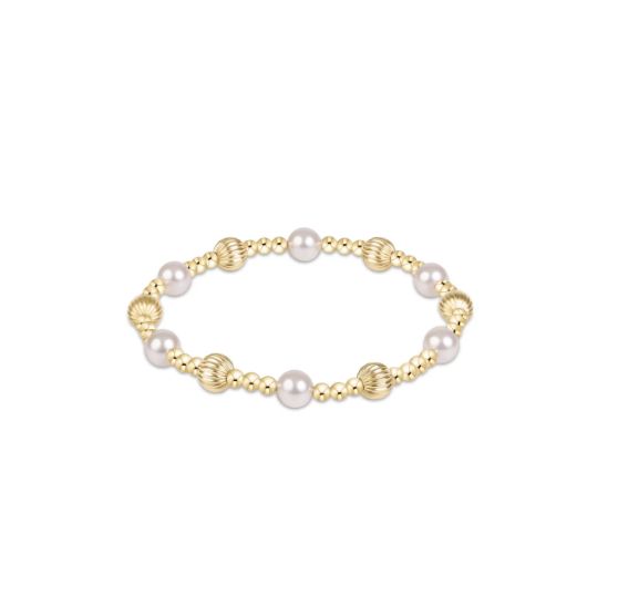Enewton Dignity Sincerity Gold 6mm Bracelet Pearl