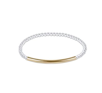 Enewton Bliss Bar Smooth Mixed Metal 3mm Bracelet