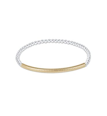 Enewton Bliss Bar Textured Mixed Metal 3mm Bracelet