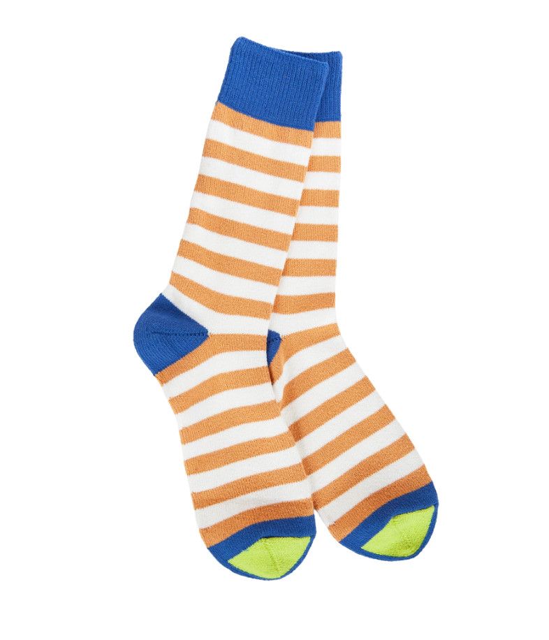 Stripe Crew Sock, Color: Mountain Bluebird