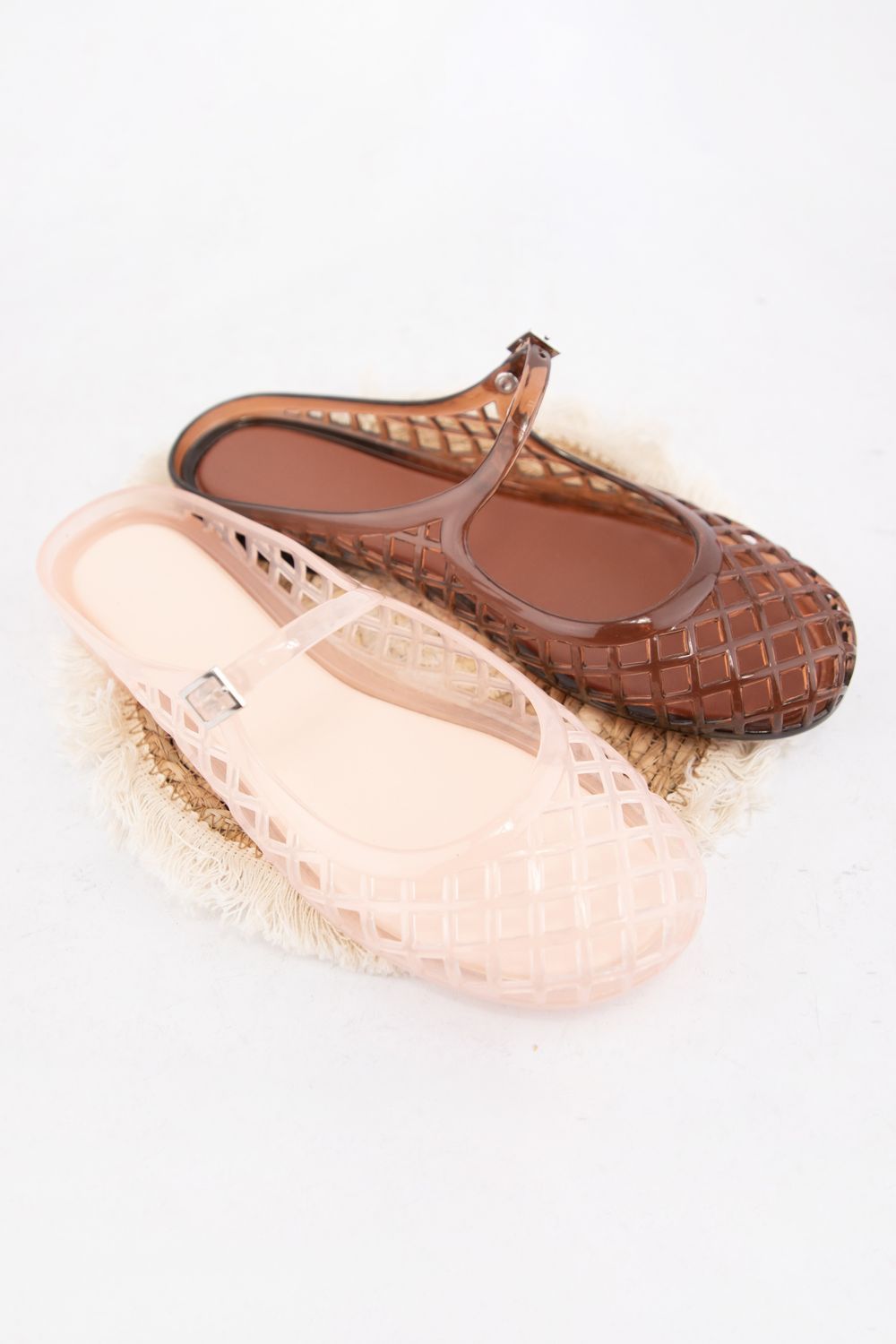 The Mary Jane Jelly Flat, Color: Brown, Size: 5