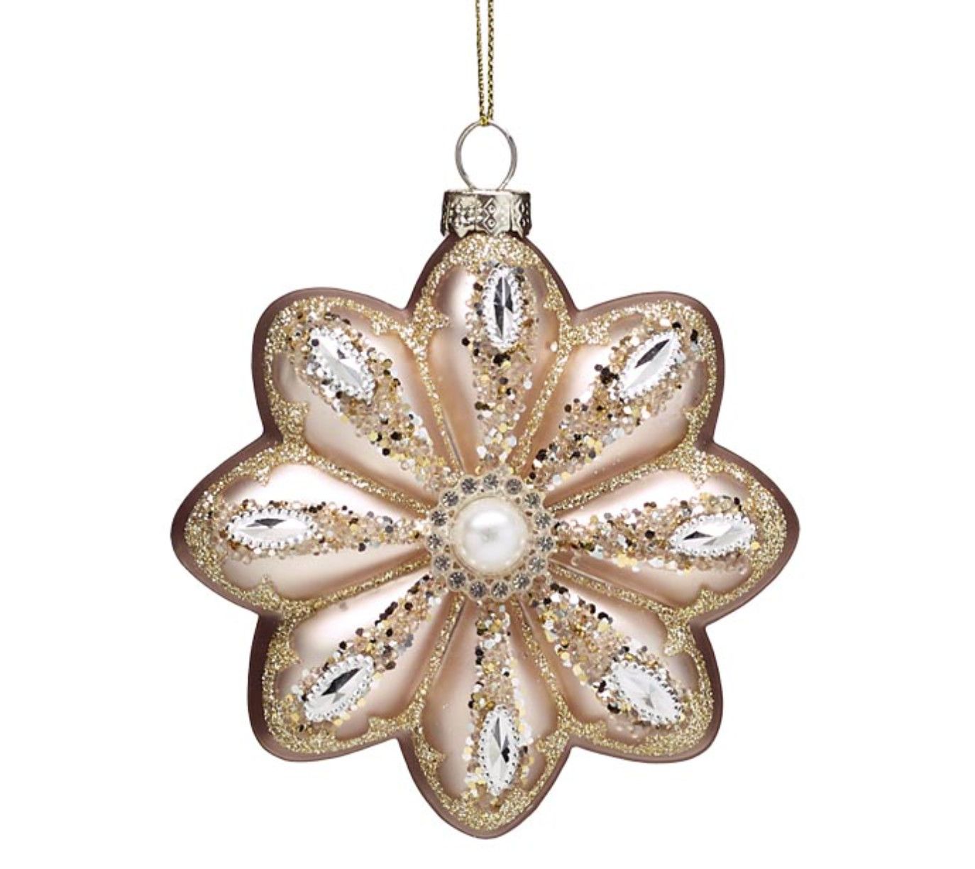 Gold Flower Shaped Ornament