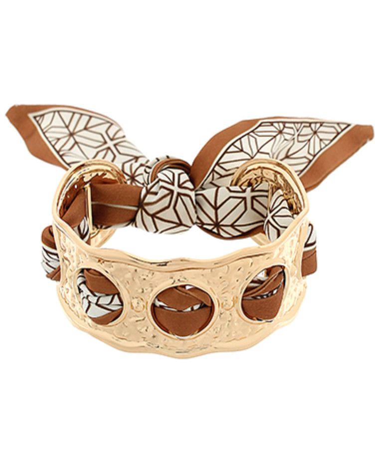 Scarf Cuff Wavy Bracelet