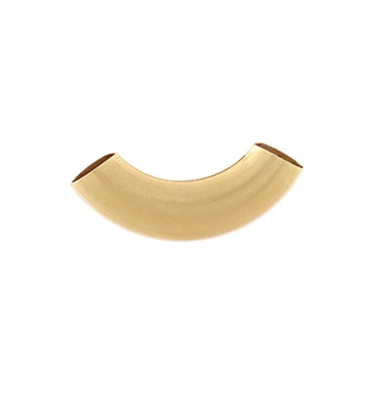 Curved Scarf Enhancer | Worn Gold