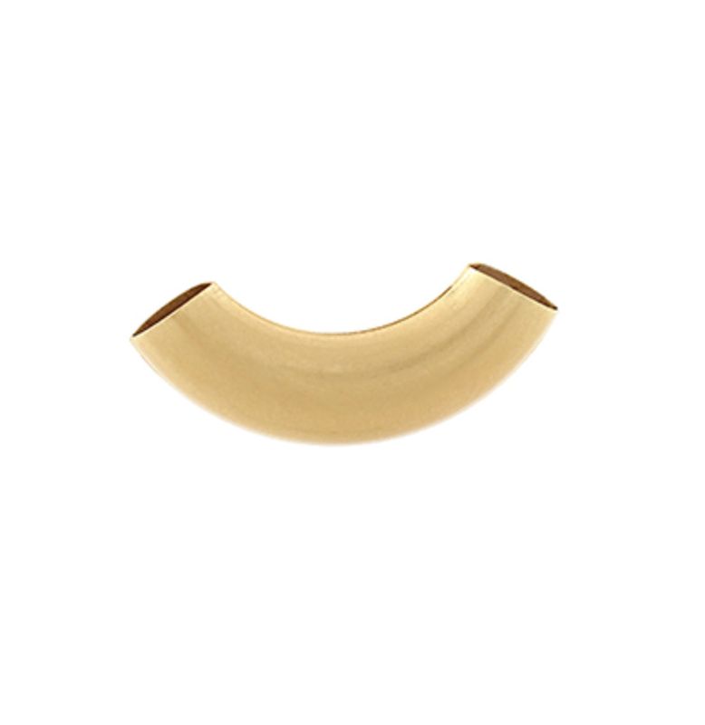 Curved Scarf Enhancer | Worn Gold