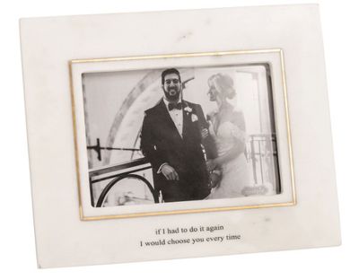 5x7 Marble Gold Choose You Again Frame