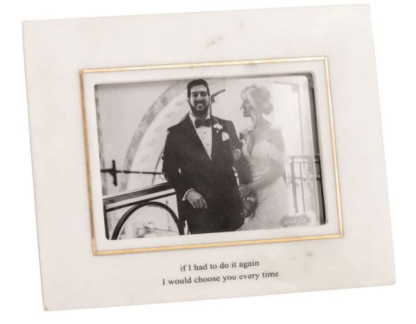 5x7 Marble Gold Choose You Again Frame