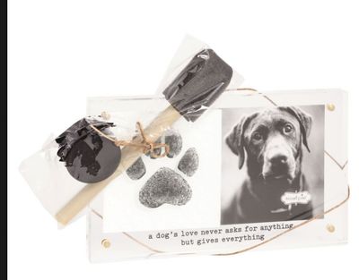Paw Print Keepsake Pet Frame