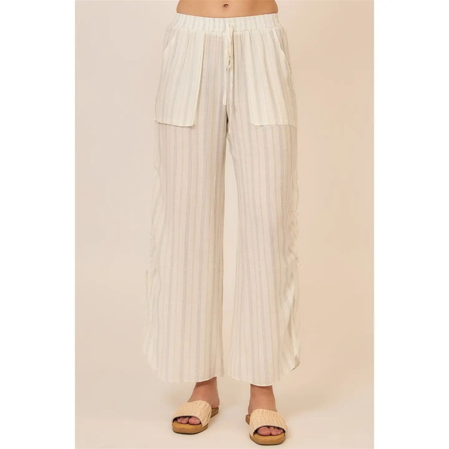 The Coastal Escape Wide Leg Pants, Size: S