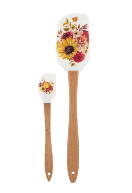 Fall Floral 2pc Spatula Set