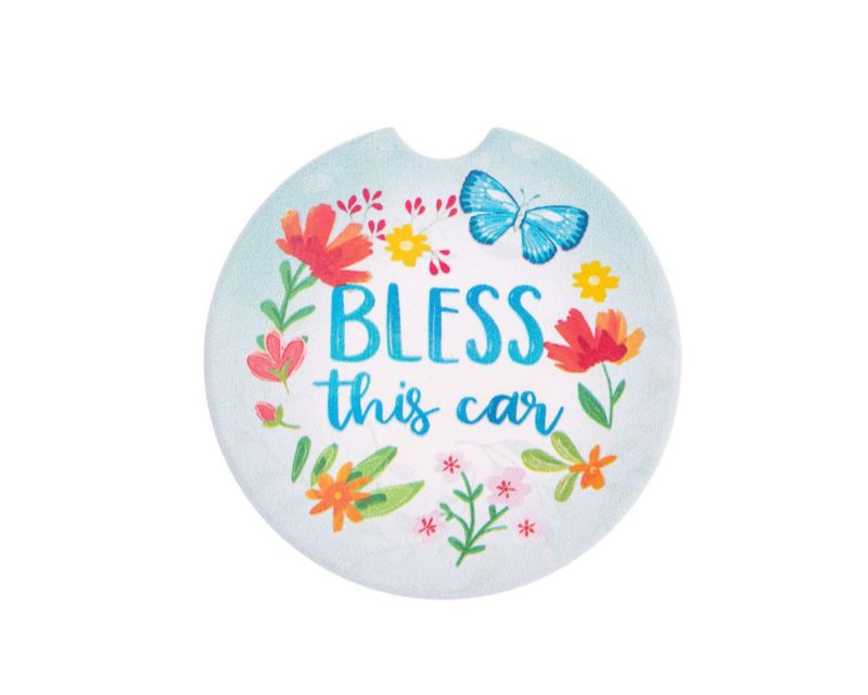 Bless This Car Car Coaster